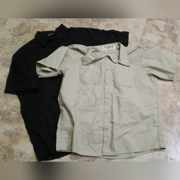 🤑5/$12 (3) Men's Short Sleeve Work Shirt Bundle Size XL - Picture 4 of 9